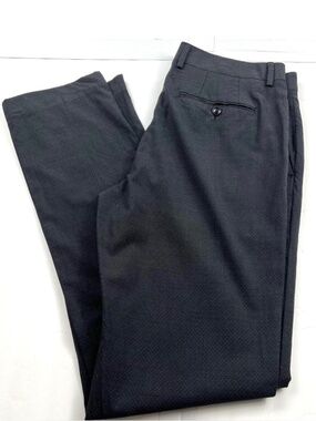 Bonobos Stretch Italian Wool Dress Pant W34 IN36 Brown&Black Career Professional